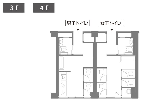 藤沢市立小糸小学校トイレデータ 3-4F