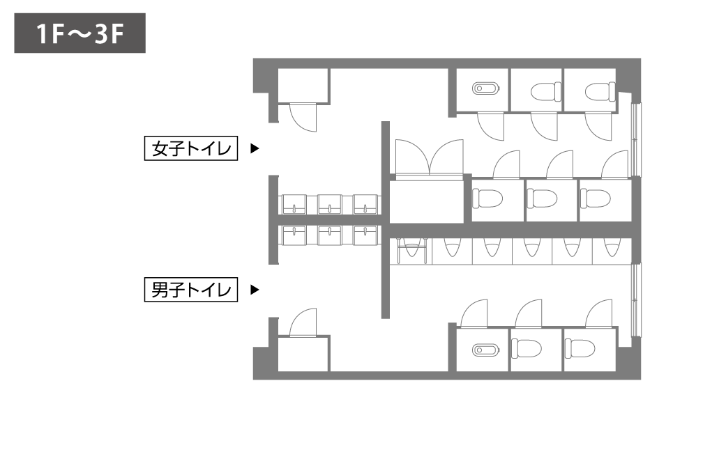 高浜町立高浜中学校トイレデータ 1-3F