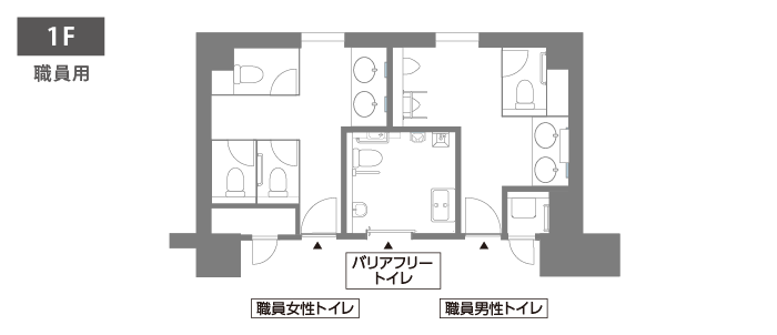 茅野市立永明小学校・茅野市立永明中学校トイレデータ 1F 職員用